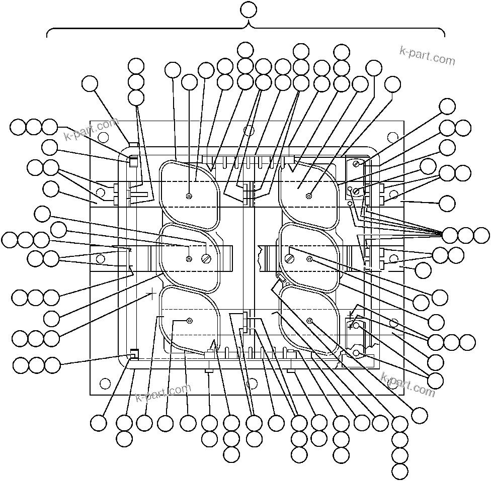 Komatsu parts book diagram for AFE47-AD 730E                SISHEN (A30095 & A30098): PANEL - AFSE (PB8838)