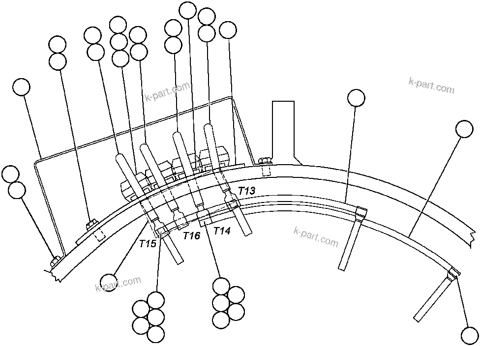 Komatsu parts book diagram for AFE47-AD 730E                SISHEN (A30095 & A30098): ALTERNATOR - 22N2 - 6