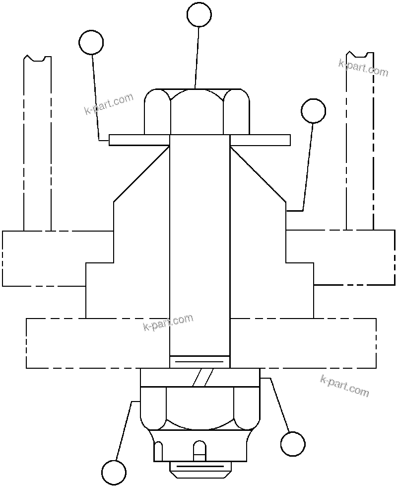 Komatsu parts book diagram for AFE47-AD 730E                SISHEN (A30095 & A30098): BLOWER UNIT - 19L5 - 5
