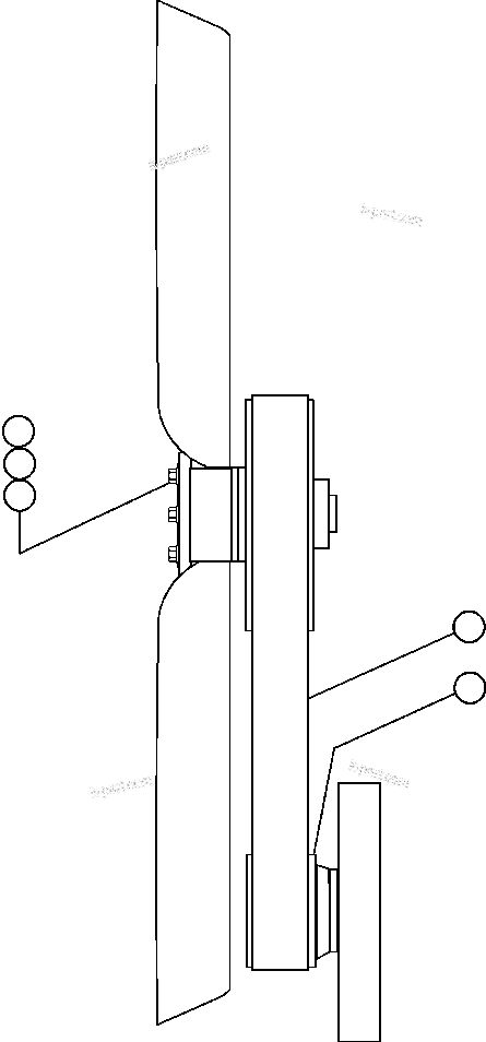 Komatsu parts book diagram for AFE47-BS 730E S/N A30220-A30224   PAMA: FAN & FAN DRIVE