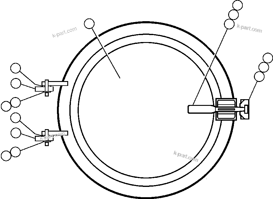 Komatsu parts book diagram for AFE47-BS 730E S/N A30220-A30224   PAMA: REAR HATCH COVER INSTALLATION