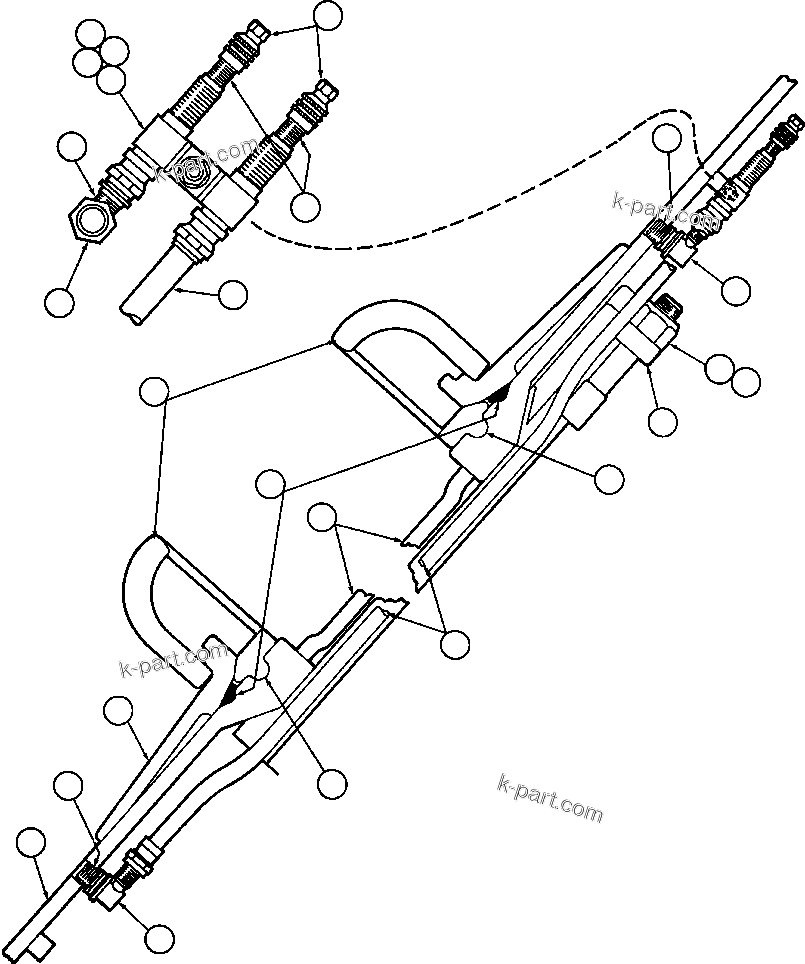 Komatsu parts book diagram for AFE47-BS 730E S/N A30220-A30224   PAMA: REAR WHEEL & MOUNTING