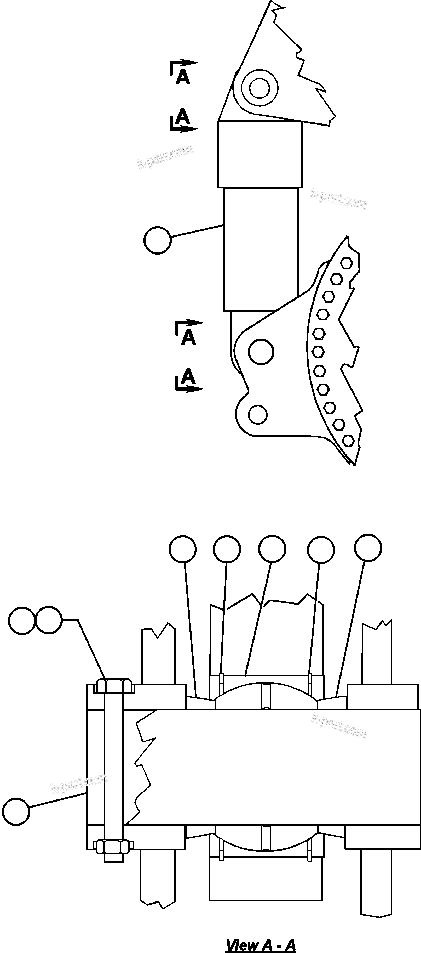 Komatsu parts book diagram for AFE47-BS 730E S/N A30220-A30224   PAMA: REAR SUSPENSION & MOUNTING