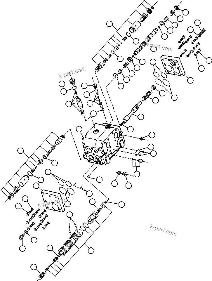 Komatsu parts book diagram for AFE47-BS 730E S/N A30220-A30224   PAMA: FLOW AMPLIFIER (PB9932)