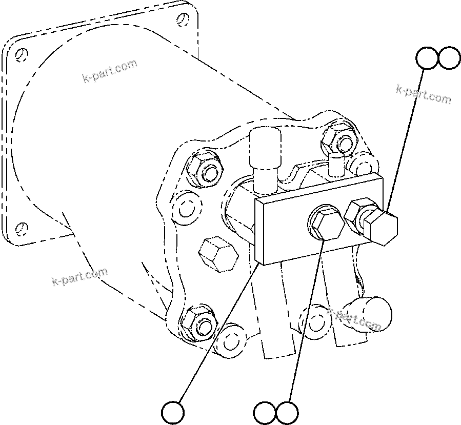 Komatsu parts book diagram for AFE47-BS 730E S/N A30220-A30224   PAMA: ADJUSTABLE HOLD-DOWN ASSEMBLY (EJ1087)