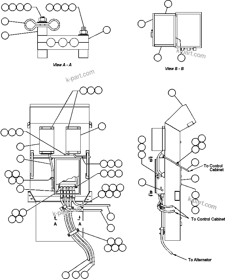 Komatsu parts book diagram for AFE47-BS 730E S/N A30220-A30224   PAMA: BLOWER INLET WIRING INSTALLATION
