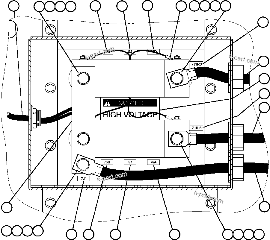 Komatsu parts book diagram for AFE47-BS 730E S/N A30220-A30224   PAMA: SHUNT BOX