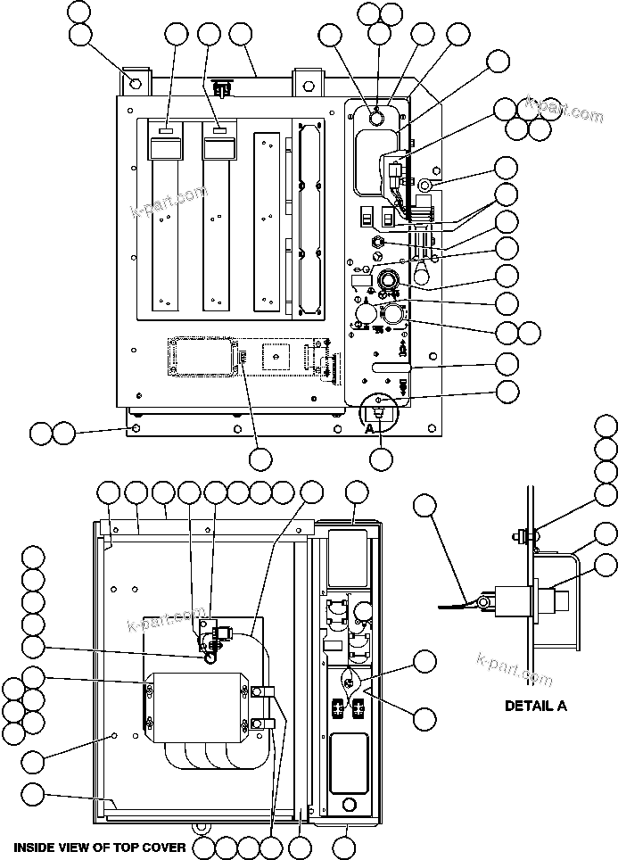 Komatsu parts book diagram for AFE47-BS 730E S/N A30220-A30224   PAMA: CAB INTERFACE COMPARTMENT