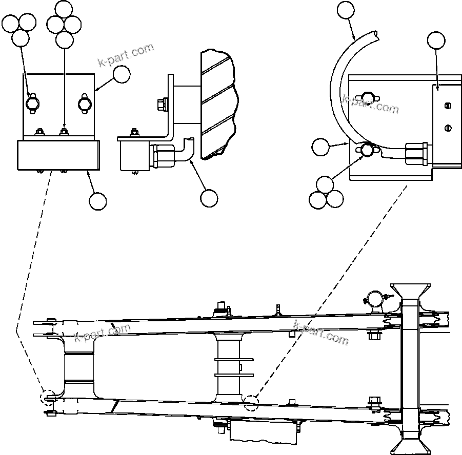 Komatsu parts book diagram for AFE47-BS 730E S/N A30220-A30224   PAMA: HOIST LIMIT & BODY-UP INTERLOCK SWITCH