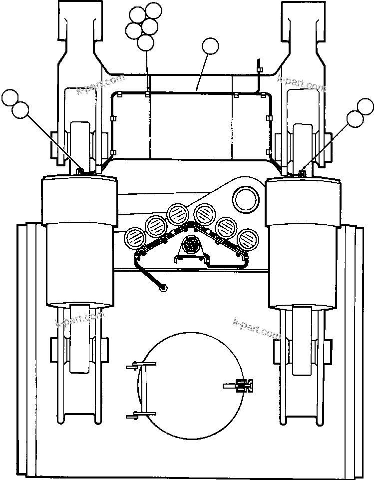 Komatsu parts book diagram for AFE47-BS 730E S/N A30220-A30224   PAMA: TWO-SPEED RETARDING INSTALLATION