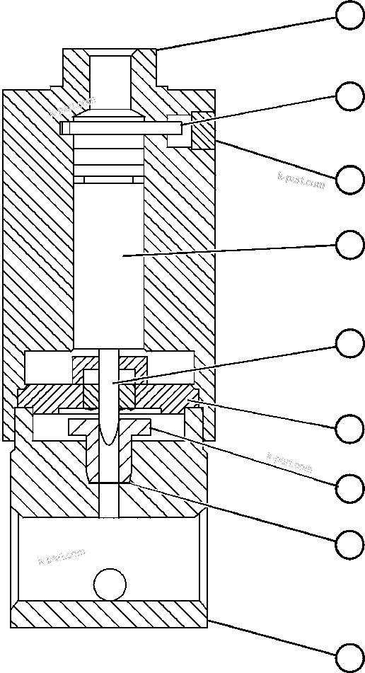 Komatsu parts book diagram for AFE47-BS 730E S/N A30220-A30224   PAMA: VENT VALVE ASSEMBLY (LA0598)