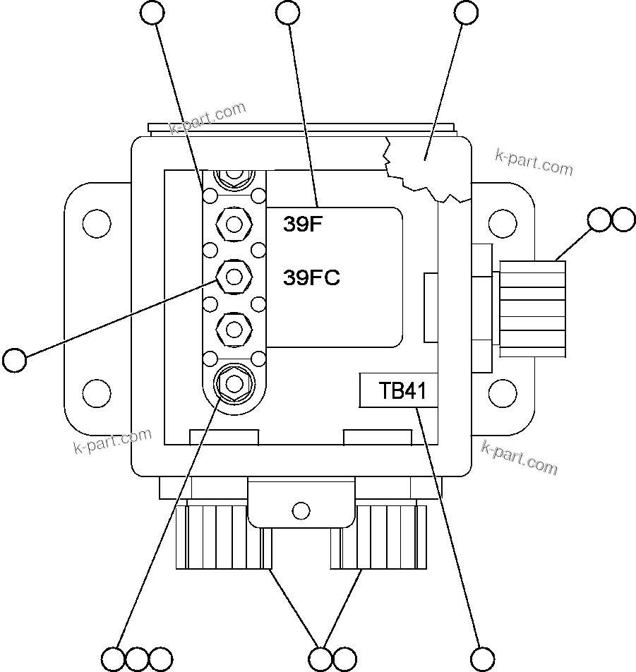 Komatsu parts book diagram for AFE47-BS 730E S/N A30220-A30224   PAMA: JUNCTION BOX ASSEMBLY - R.H. (EK1723)