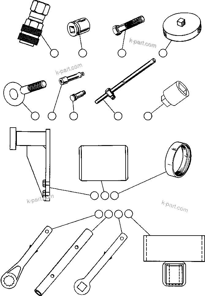 Komatsu parts book diagram for AFE47-BS 730E S/N A30220-A30224   PAMA: TOOL GROUP - INTERNATIONAL (EC1740)