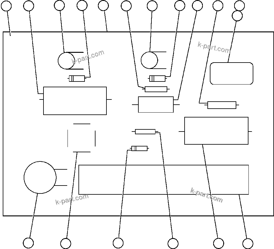 Komatsu parts book diagram for AFE47-BS 730E S/N A30220-A30224   PAMA: PANEL - F.D.P. (VE6113)