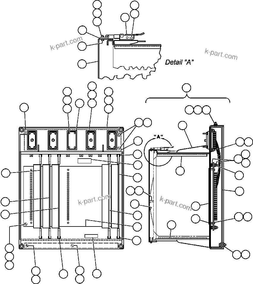 Komatsu parts book diagram for AFE47-BS 730E S/N A30220-A30224   PAMA: PANEL - STATEX III (PB8946)