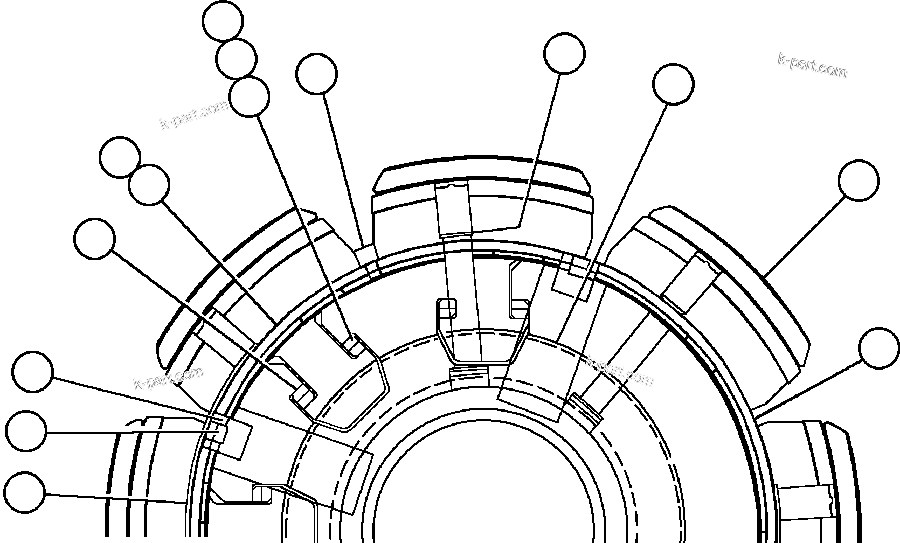 Komatsu parts book diagram for AFE47-BS 730E S/N A30220-A30224   PAMA: ALTERNATOR - 22M2 - 2