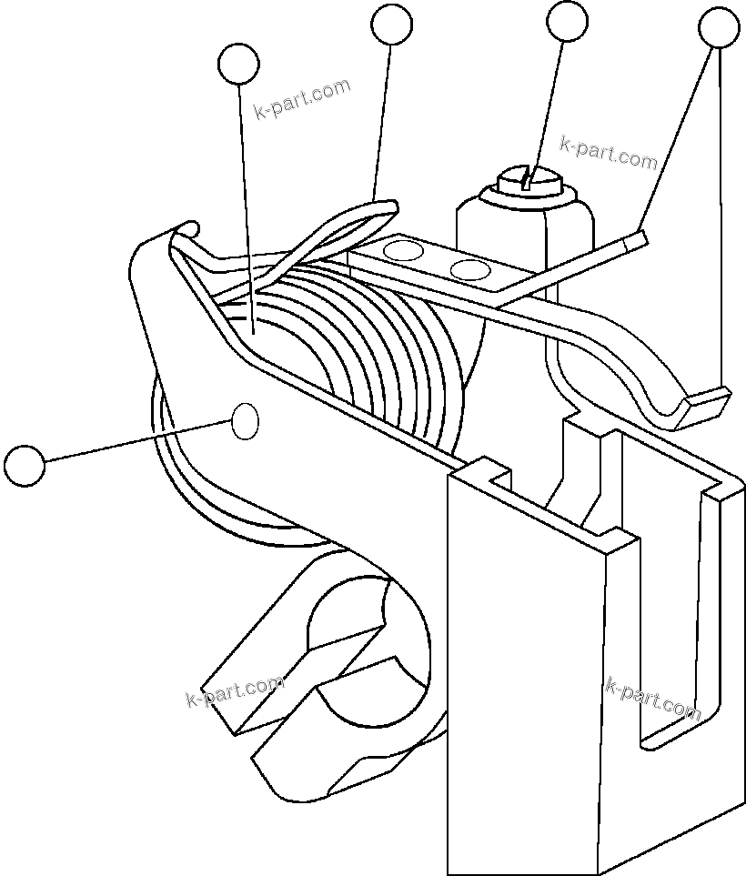 Komatsu parts book diagram for AFE47-BS 730E S/N A30220-A30224   PAMA: BLOWER UNIT - 2