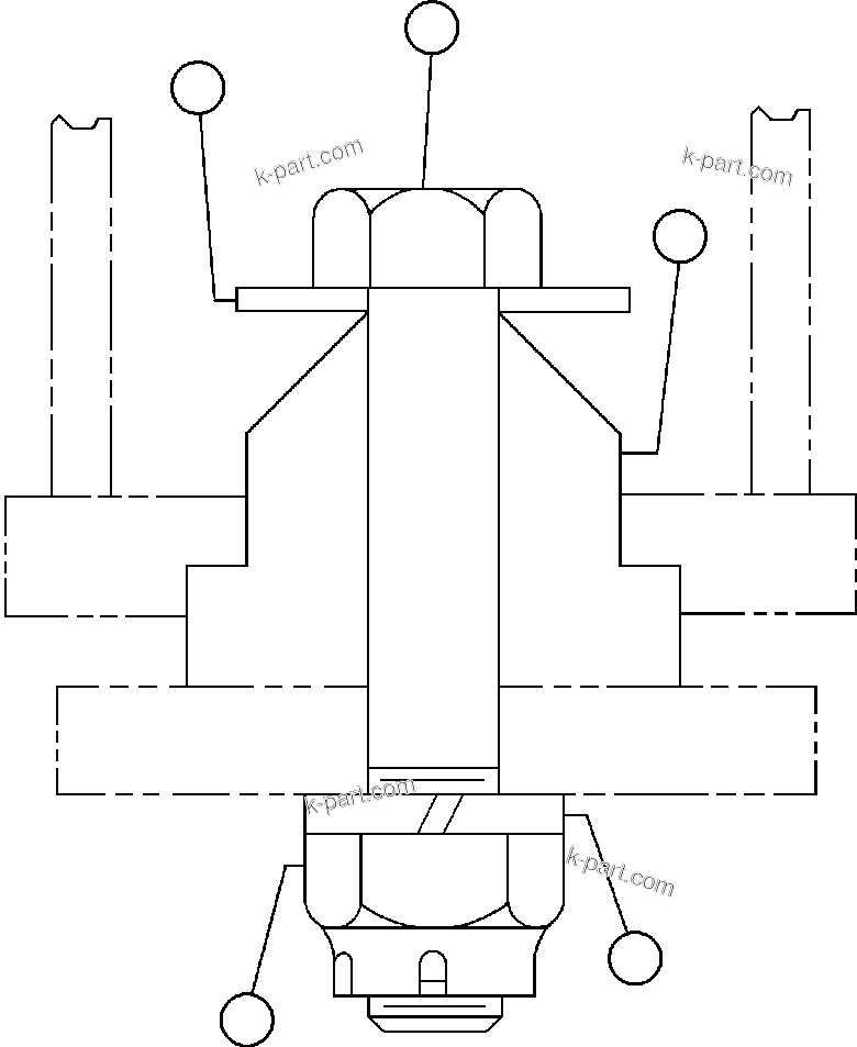 Komatsu parts book diagram for AFE47-BS 730E S/N A30220-A30224   PAMA: BLOWER UNIT - 5