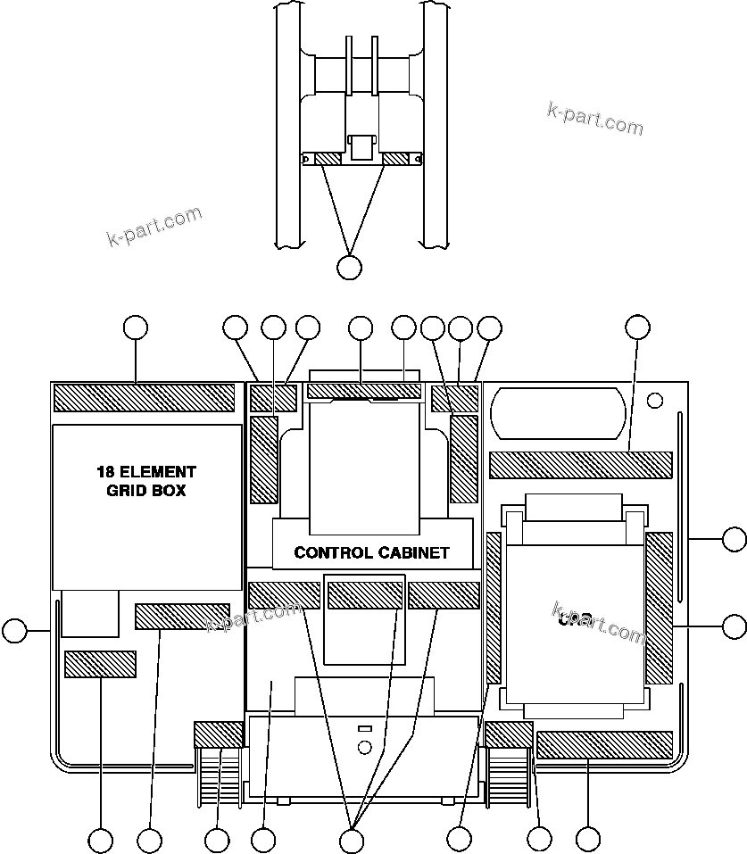 Komatsu parts book diagram for AFE47-BV 730E S/N A30229, A30231, A30236-A30237    CVG: DECK SECTIONS & SAFETY WALKS