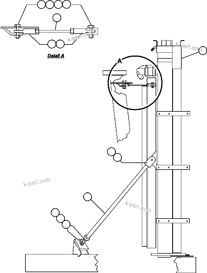 Komatsu parts book diagram for AFE47-BV 730E S/N A30229, A30231, A30236-A30237    CVG: RADIATOR INSTALLATION