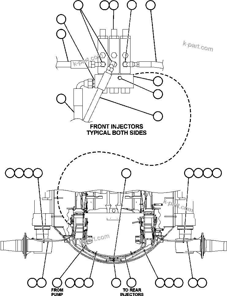 Komatsu parts book diagram for AFE47-BV 730E S/N A30229, A30231, A30236-A30237    CVG: AUTOMATIC LUBRICATION SYSTEM - 2