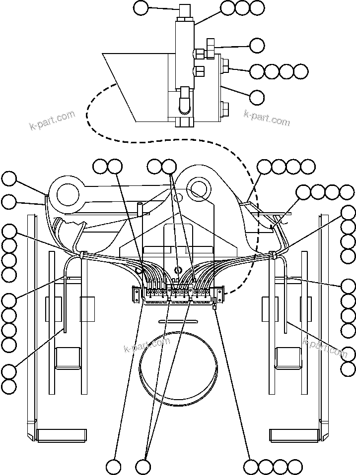 Komatsu parts book diagram for AFE47-BV 730E S/N A30229, A30231, A30236-A30237    CVG: AUTOMATIC LUBRICATION SYSTEM - 4