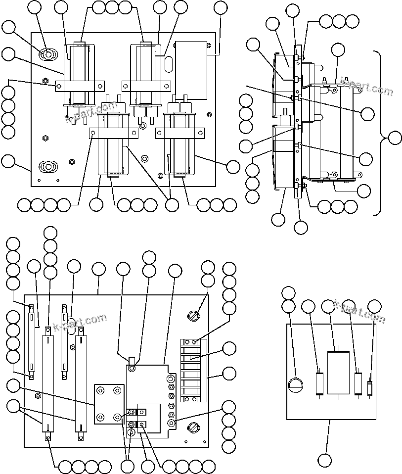 Komatsu parts book diagram for AFE47-BV 730E S/N A30229, A30231, A30236-A30237    CVG: PANEL - COVER, M.F.S.E. (VE4910)