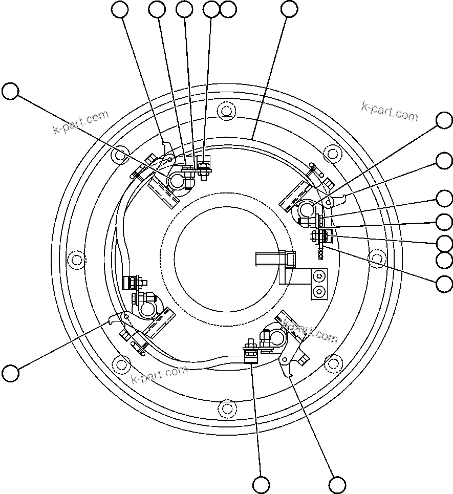 Komatsu parts book diagram for AFE47-BV 730E S/N A30229, A30231, A30236-A30237    CVG: BLOWER UNIT - 3