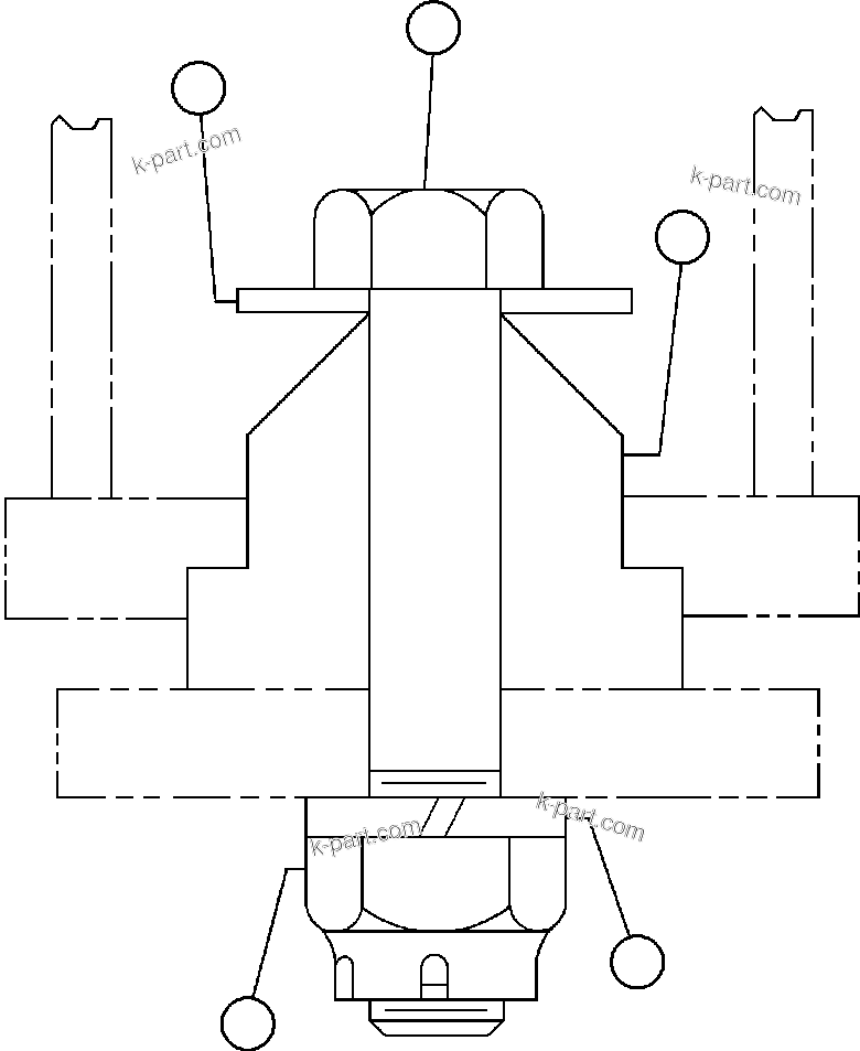 Komatsu parts book diagram for AFE47-BV 730E S/N A30229, A30231, A30236-A30237    CVG: BLOWER UNIT - 5