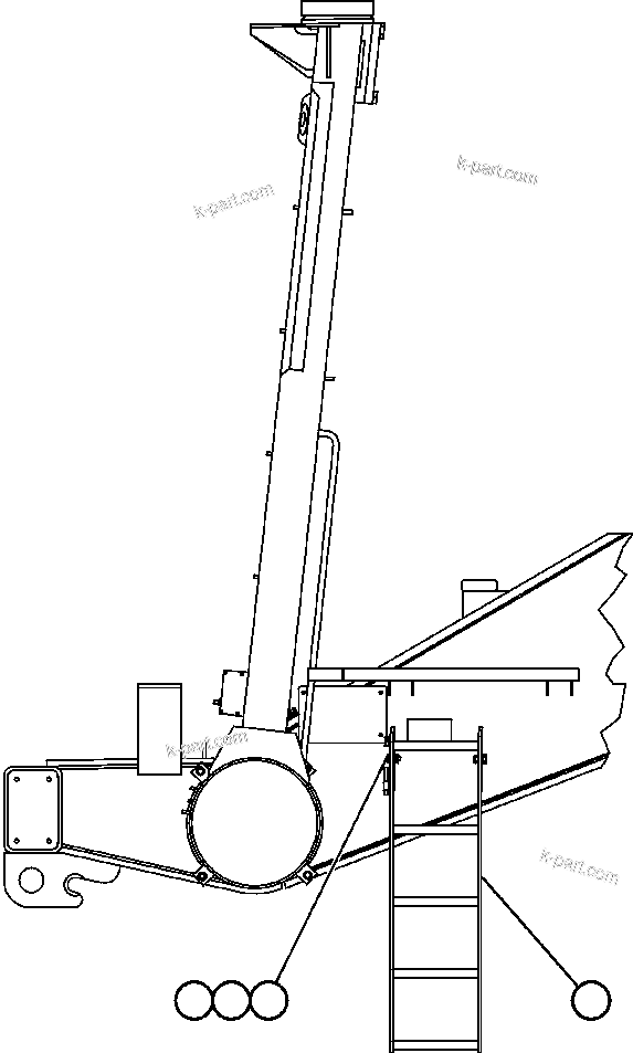 Komatsu parts book diagram for AFE47-BZ 730E  S/N A30246-A30256  HAMMERSLEY IRON: ACCESS LADDERS INSTALLATION