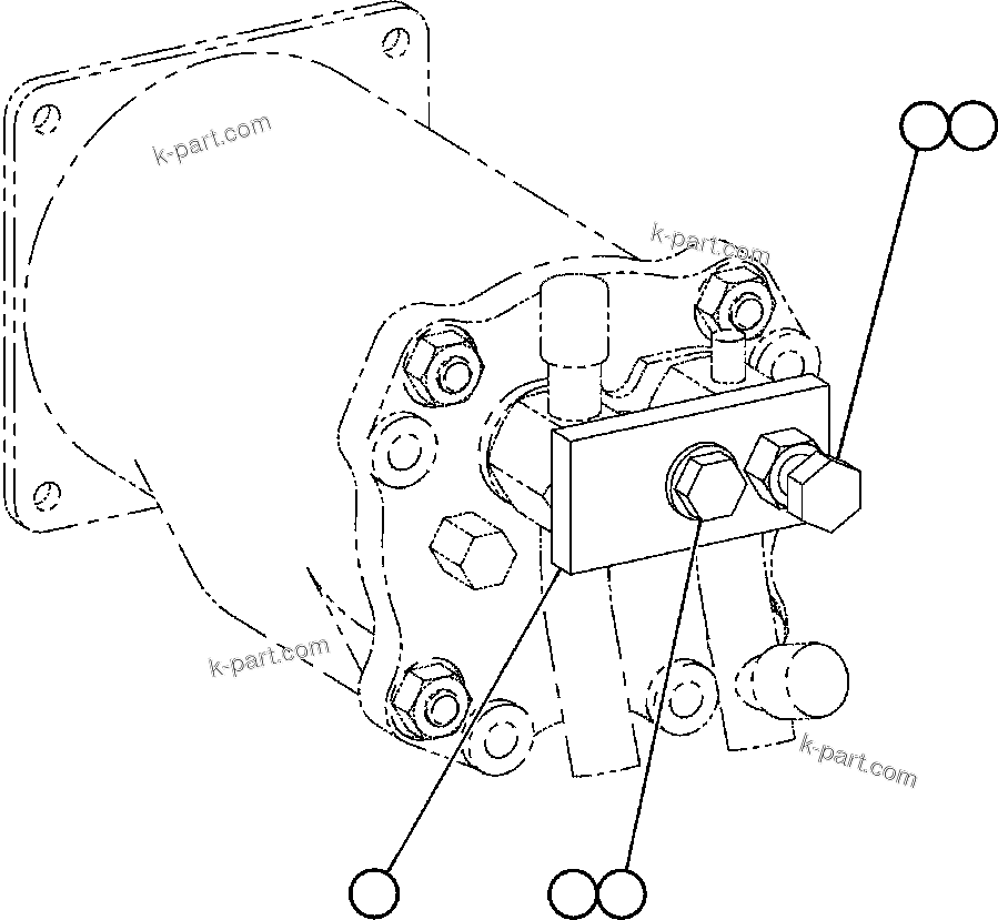 Komatsu parts book diagram for AFE47-BZ 730E  S/N A30246-A30256  HAMMERSLEY IRON: ADJUSTABLE HOLD-DOWN ASSEMBLY (EJ1087)