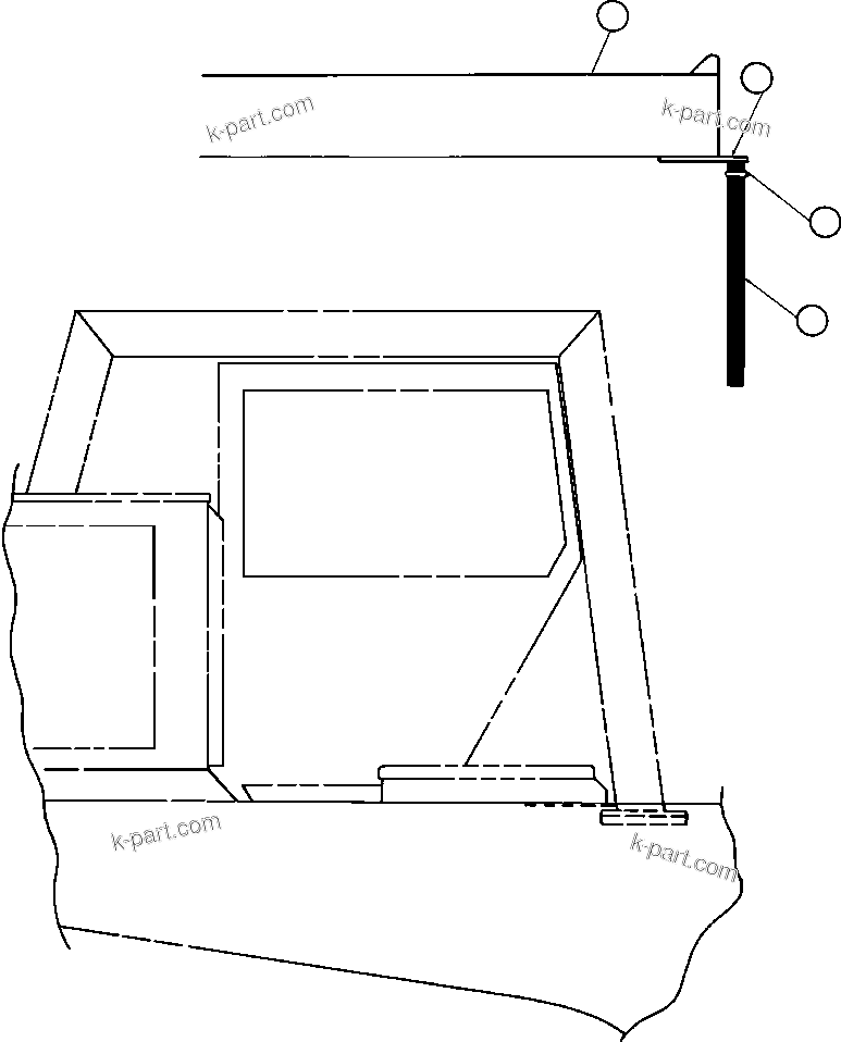 Komatsu parts book diagram for AFE47-BZ 730E  S/N A30246-A30256  HAMMERSLEY IRON: BODY POSITION INDICATOR