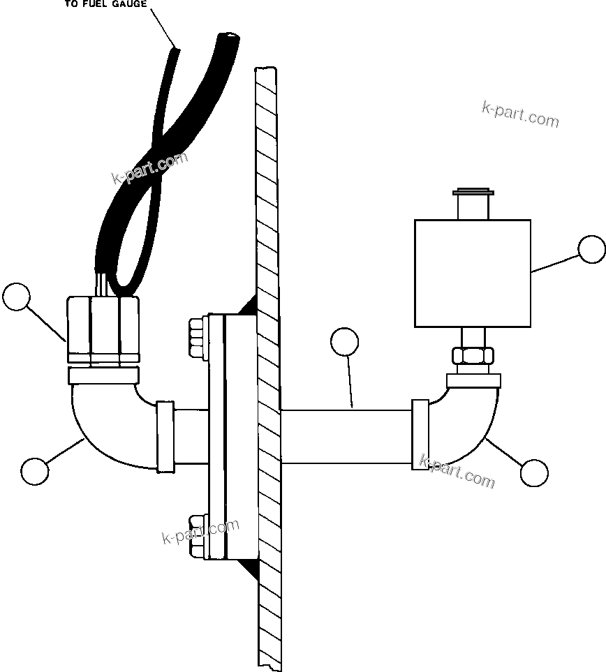 Komatsu parts book diagram for AFE47-BZ 730E  S/N A30246-A30256  HAMMERSLEY IRON: LOW FUEL WARNING