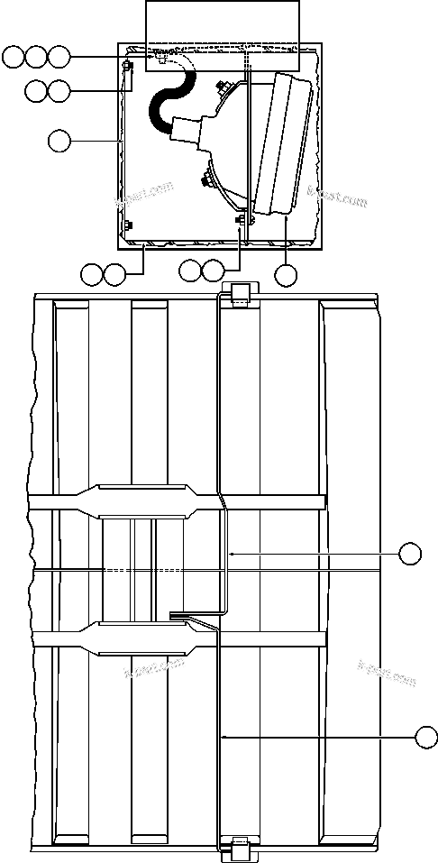 Komatsu parts book diagram for AFE47-BZ 730E  S/N A30246-A30256  HAMMERSLEY IRON: REAR TURN & CLEARANCE LIGHTS