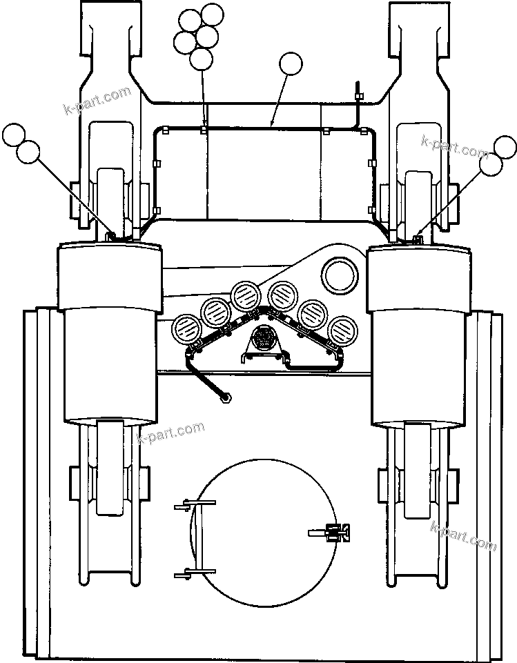 Komatsu parts book diagram for AFE47-BZ 730E  S/N A30246-A30256  HAMMERSLEY IRON: TWO-SPEED RETARDING INSTALLATION