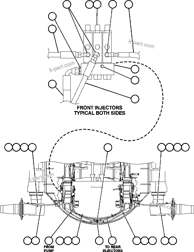 Komatsu parts book diagram for AFE47-BZ 730E  S/N A30246-A30256  HAMMERSLEY IRON: AUTOMATIC LUBRICATION SYSTEM - 2