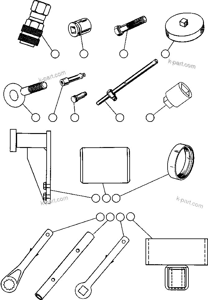 Komatsu parts book diagram for AFE47-BZ 730E  S/N A30246-A30256  HAMMERSLEY IRON: TOOL GROUP - INTERNATIONAL (EC1740)