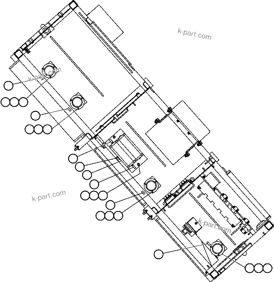 Komatsu parts book diagram for AFE47-BZ 730E  S/N A30246-A30256  HAMMERSLEY IRON: CONTROL CABINET - UNDER TOP COVER
