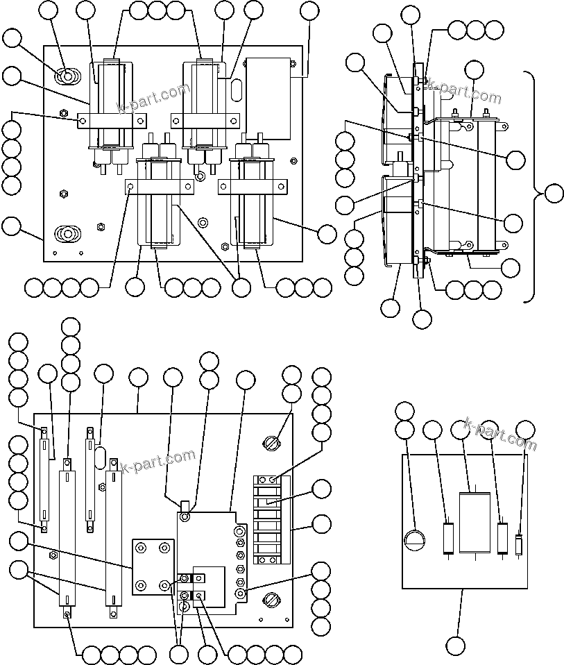 Komatsu parts book diagram for AFE47-BZ 730E  S/N A30246-A30256  HAMMERSLEY IRON: PANEL - COVER, M.F.S.E. (VE4910)