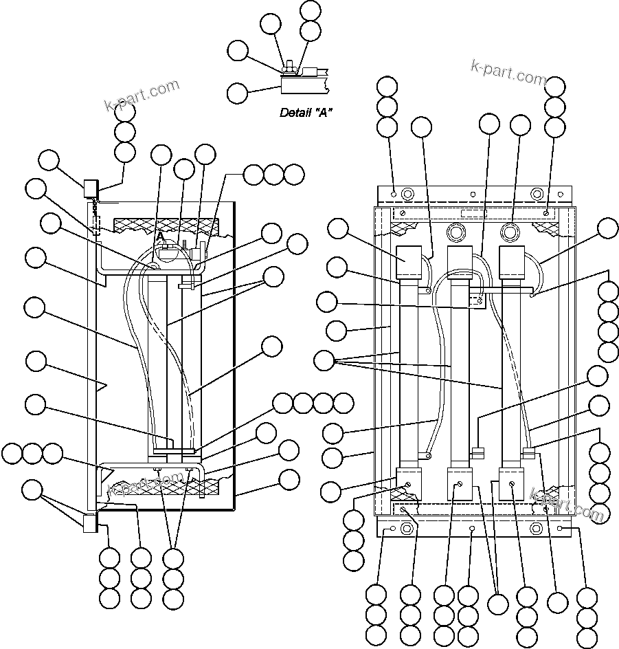 Komatsu parts book diagram for AFE47-BZ 730E  S/N A30246-A30256  HAMMERSLEY IRON: PANEL - GROUND FAULT RESISTOR (PB5508)