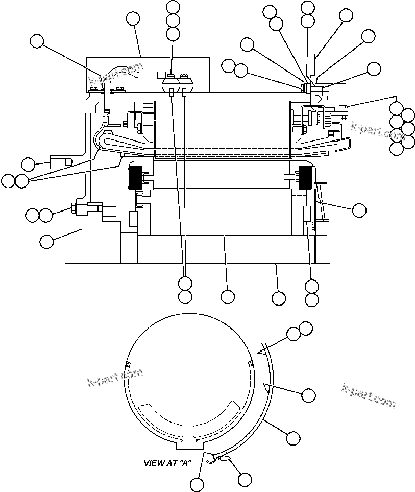Komatsu parts book diagram for AFE47-BZ 730E  S/N A30246-A30256  HAMMERSLEY IRON: ALTERNATOR - 22M2 (PB9266)