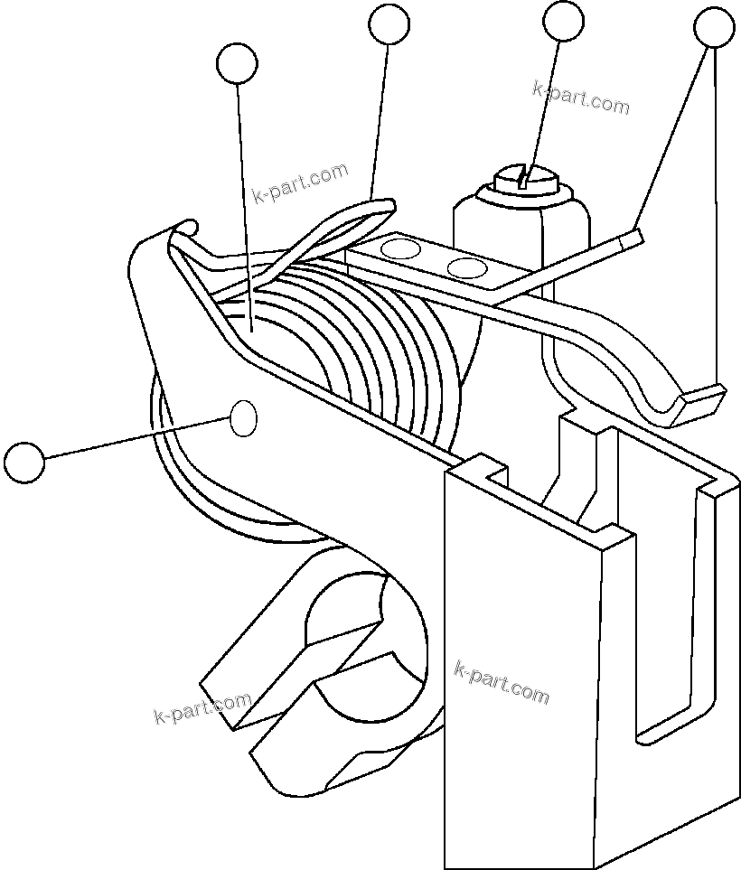 Komatsu parts book diagram for AFE47-BZ 730E  S/N A30246-A30256  HAMMERSLEY IRON: BLOWER UNIT - 2