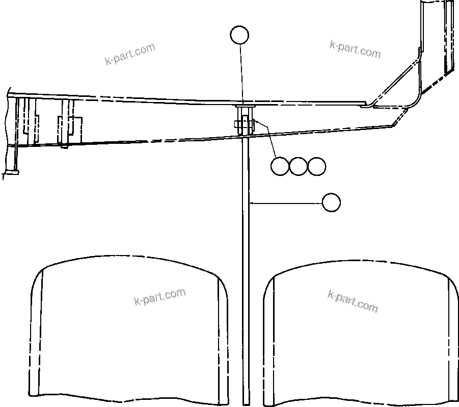 Komatsu parts book diagram for AFE47-CA 730E S/N A30257 & A30260  FOSCOR: ROCK EJECTORS INSTALLATION