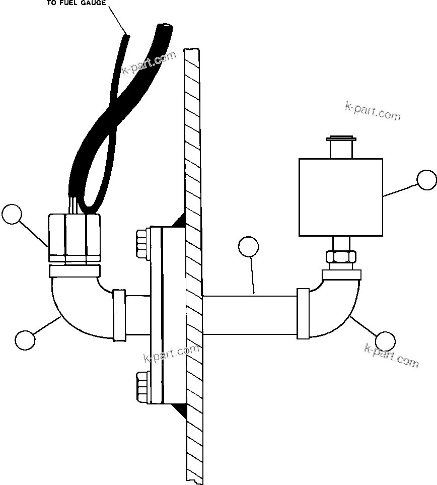 Komatsu parts book diagram for AFE47-CA 730E S/N A30257 & A30260  FOSCOR: LOW FUEL WARNING