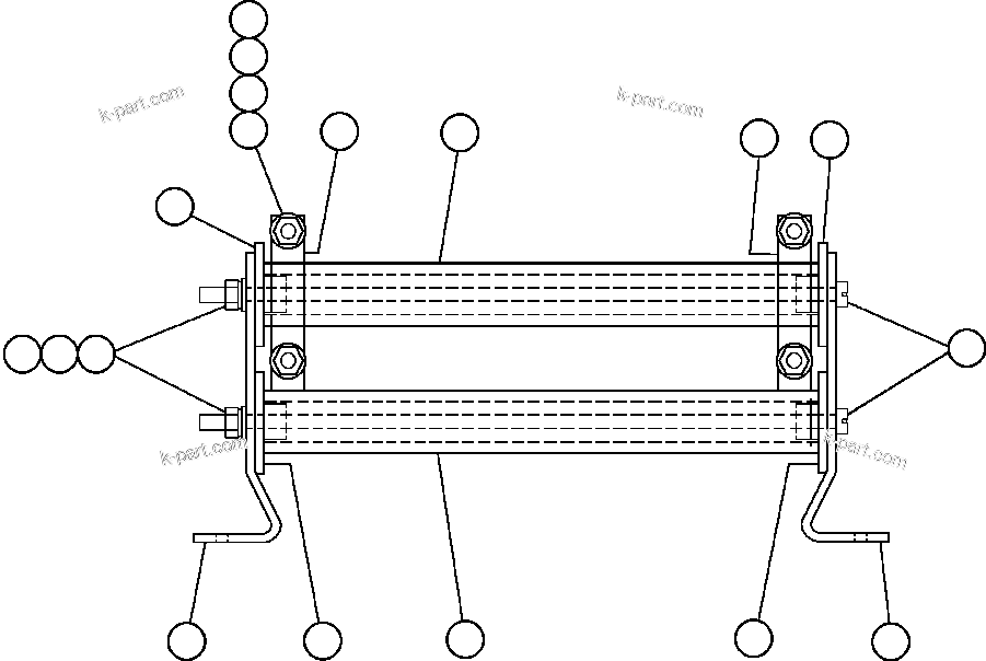 Komatsu parts book diagram for AFE47-CA 730E S/N A30257 & A30260  FOSCOR: PANEL - COVER, M.F.S.E. - 1 (VE4910)