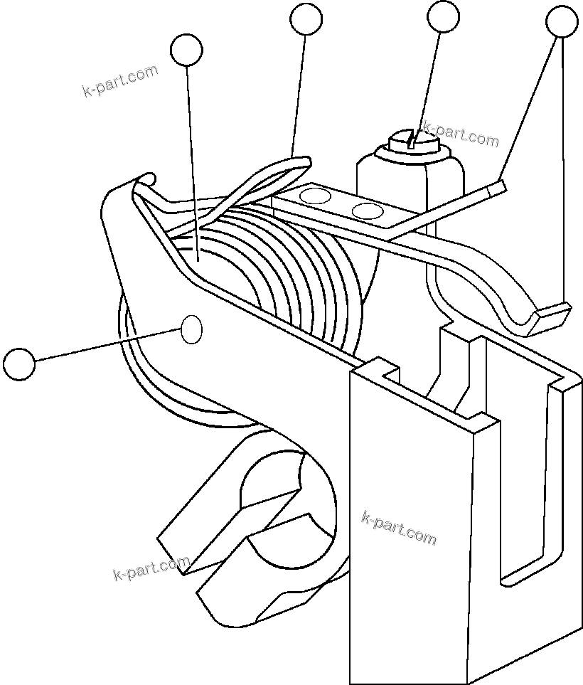 Komatsu parts book diagram for AFE47-CA 730E S/N A30257 & A30260  FOSCOR: BLOWER UNIT - 2
