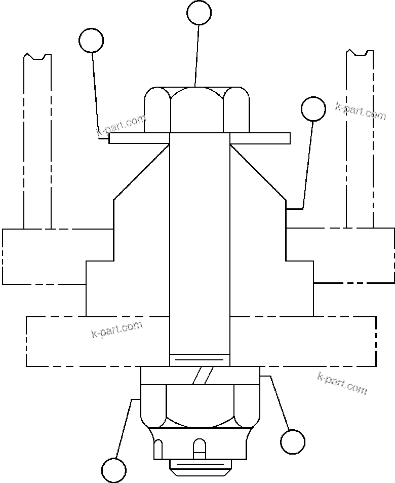 Komatsu parts book diagram for AFE47-CA 730E S/N A30257 & A30260  FOSCOR: BLOWER UNIT - 5