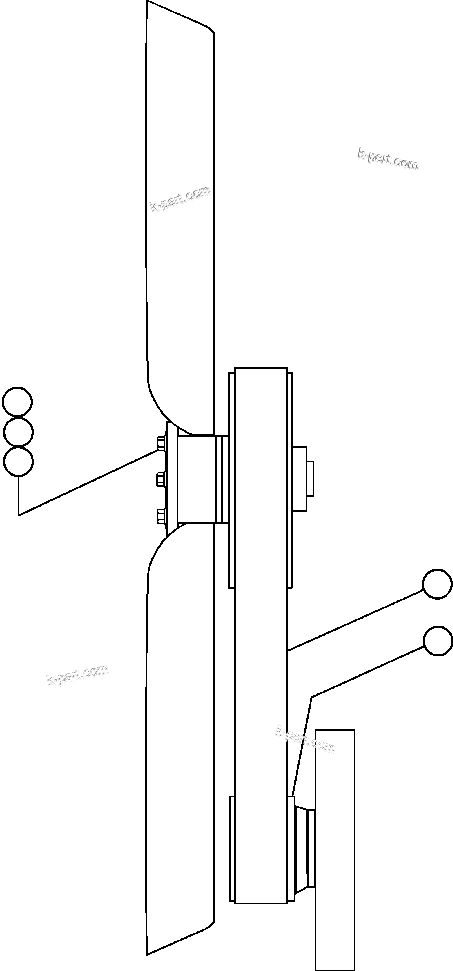Komatsu parts book diagram for AFE47-CM 730E S/N A30310 & A30312-A30317  A.T. MASSEY: FAN & FAN DRIVE