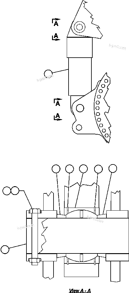 Komatsu parts book diagram for AFE47-CM 730E S/N A30310 & A30312-A30317  A.T. MASSEY: REAR SUSPENSION & MOUNTING