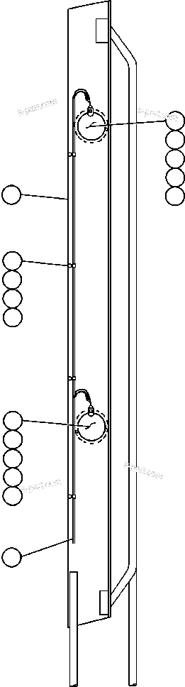 Komatsu parts book diagram for AFE47-CM 730E S/N A30310 & A30312-A30317  A.T. MASSEY: R.H. LADDER ASSEMBLY